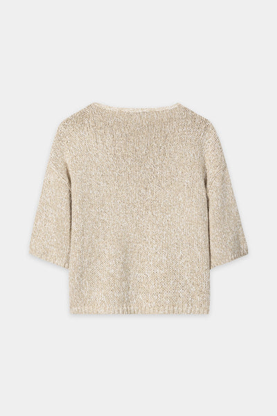 Pullover in Mouline Look