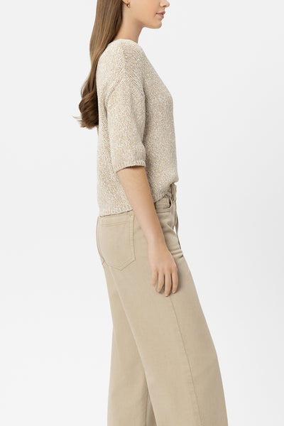 Pullover in Mouline Look