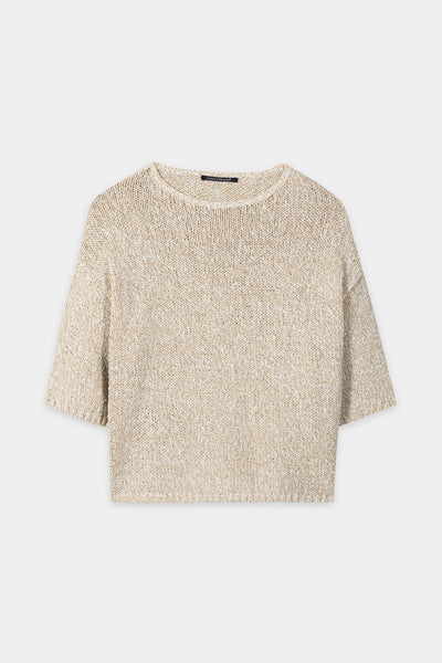 Pullover in Mouline Look