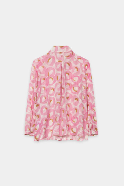 Blouse with Retro Print
