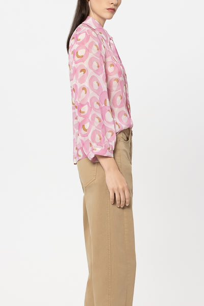Blouse with Retro Print