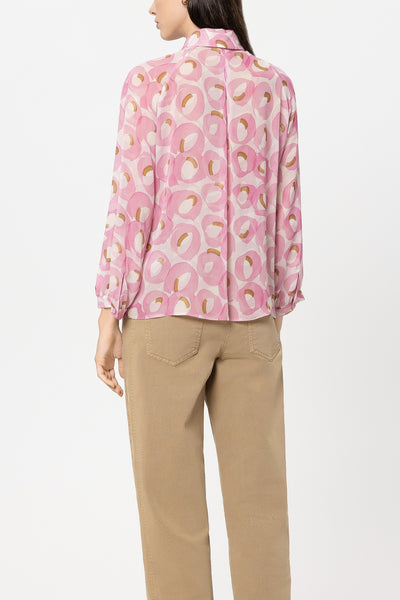 Blouse with Retro Print