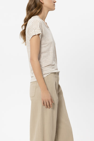 Striped Linen T-Shirt