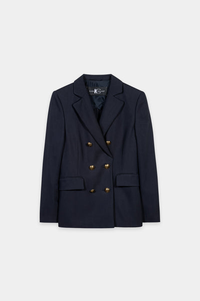 Gabadine Navy Blazer