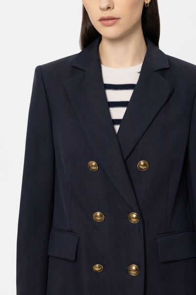 Gabadine Navy Blazer