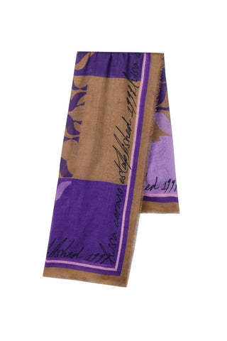 Silk Blend Scarf with Print