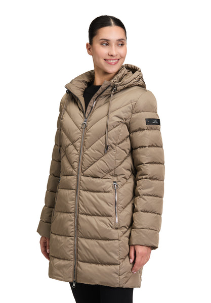 Quilted Coat with Hood
