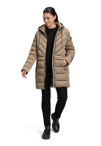 Quilted Coat with Hood