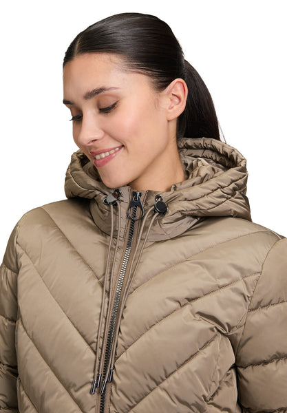 Quilted Coat with Hood