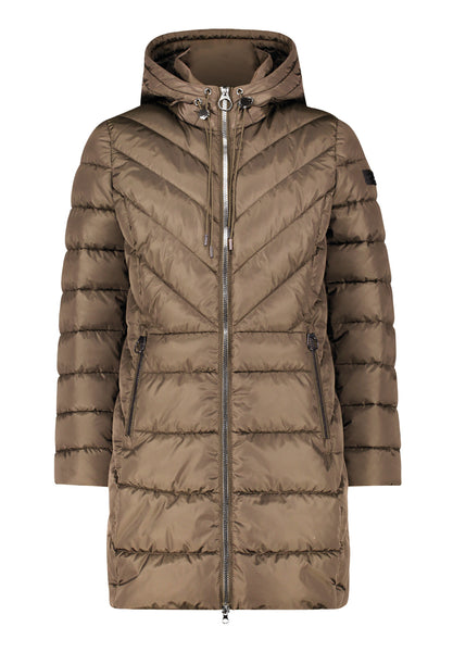 Quilted Coat with Hood