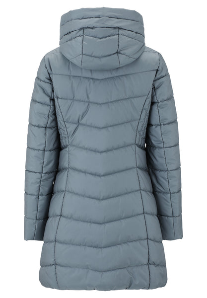 Padded Coat with Faux Fur Collar