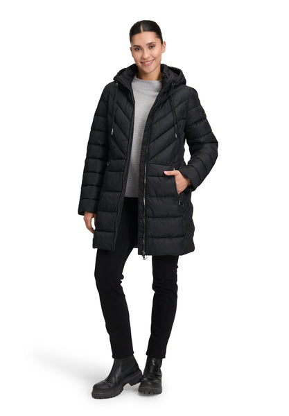 Quilted Coat with Hood