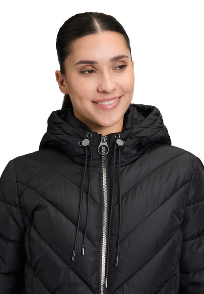 Quilted Coat with Hood