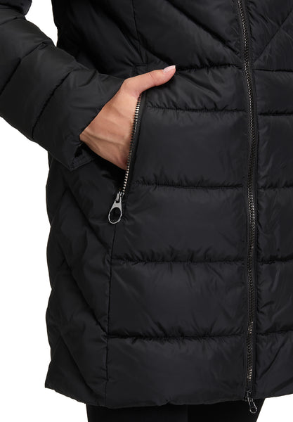 Quilted Coat with Hood