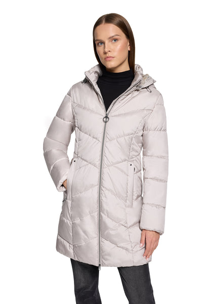 Padded Coat with Faux-Fur Lined Hood