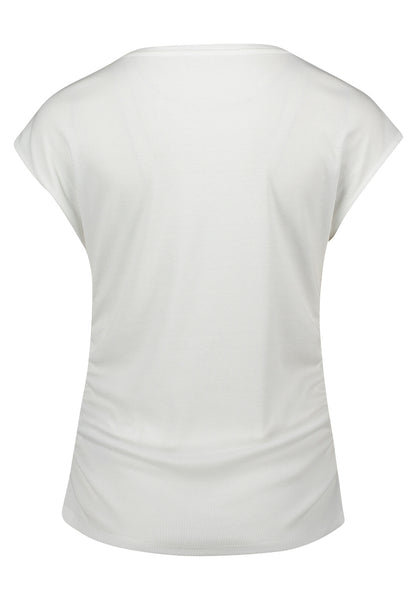 Short-Sleeve Top with Stone Detail
