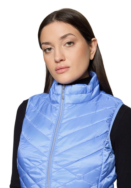 Padded Vest in Sky Blue