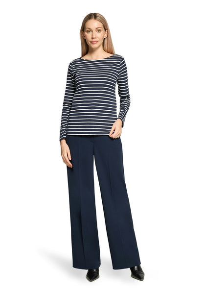 Navy Striped Top
