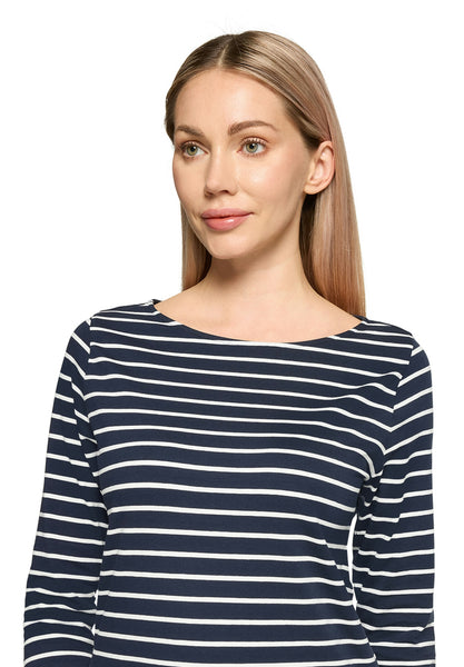 Navy Striped Top