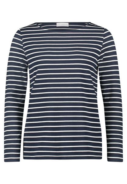 Navy Striped Top