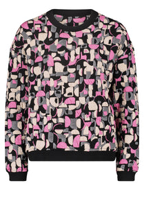 Sweatshirt Top with Print