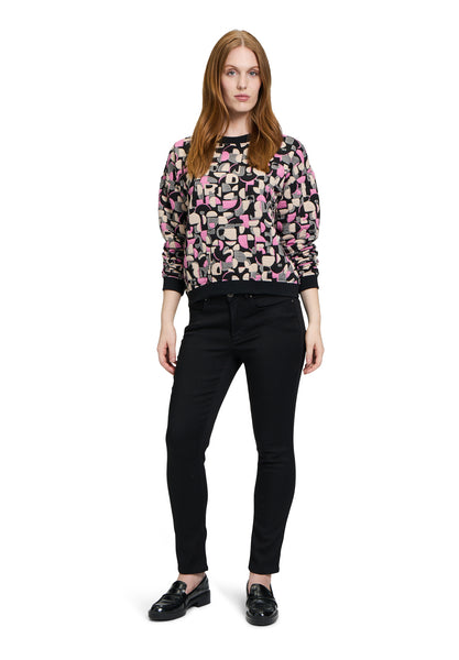 Sweatshirt Top with Print