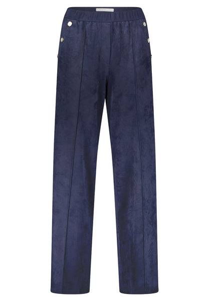 Pull-On Faux Suede Pants