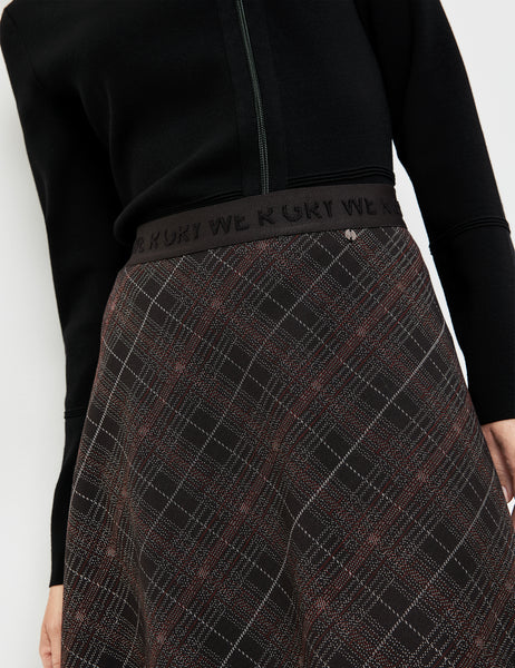 A-Line Skirt with Check