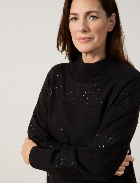 Jumper with Sequin HIghlights