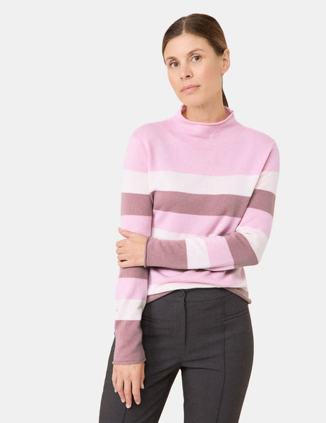 Wool/Cashmere Jumper with Stripes