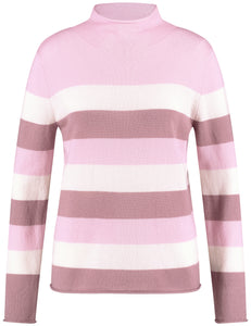 Wool/Cashmere Jumper with Stripes