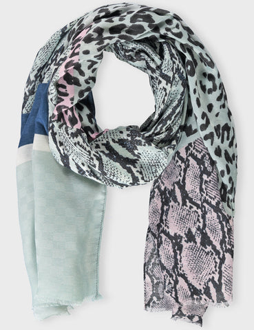 Scarf with Animal Print