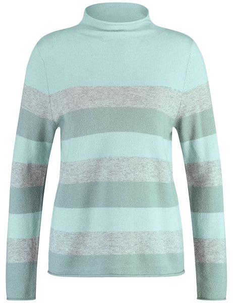 Wool/Cashmere Jumper with Stripes