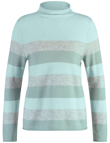 Wool/Cashmere Jumper with Stripes