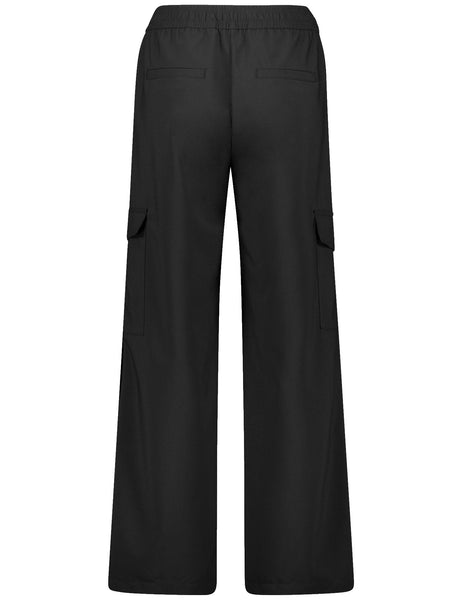 Wide-Leg Pull-On Pants