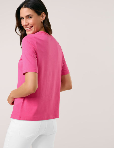 T-Shirt with Chiffon Trim