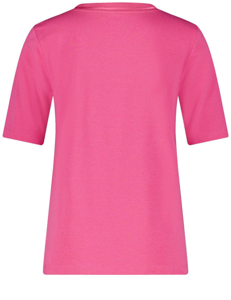 T-Shirt with Chiffon Trim