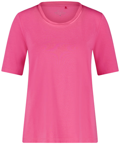 T-Shirt with Chiffon Trim
