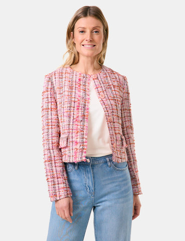 Bouclé Checked Jacket