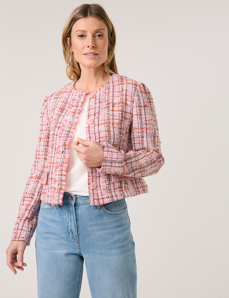 Bouclé Checked Jacket