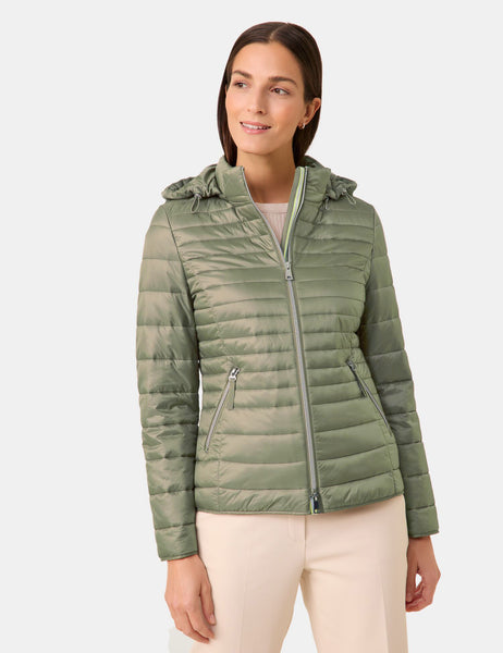 Quilted Jacket with Hood