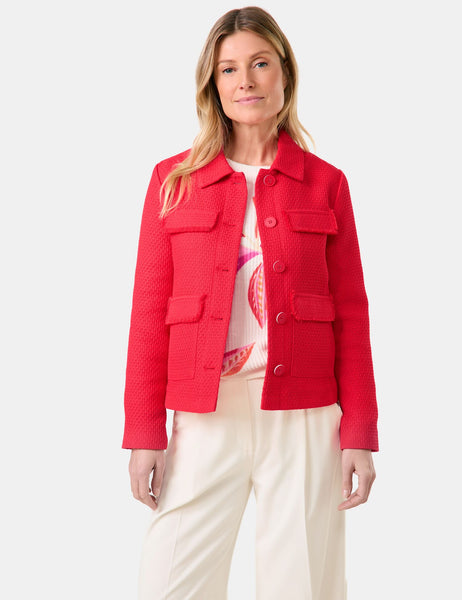 Jacket in Textured Fabric