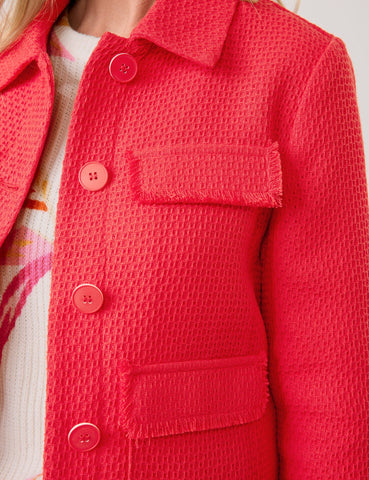 Jacket in Textured Fabric