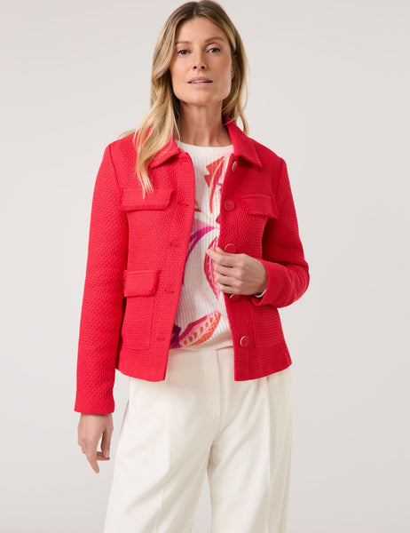 Jacket in Textured Fabric