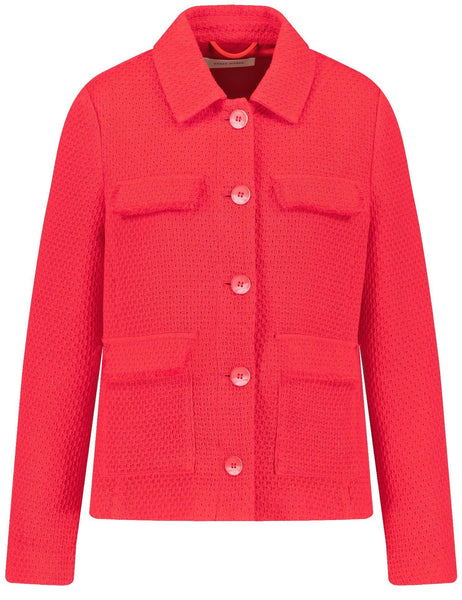 Jacket in Textured Fabric