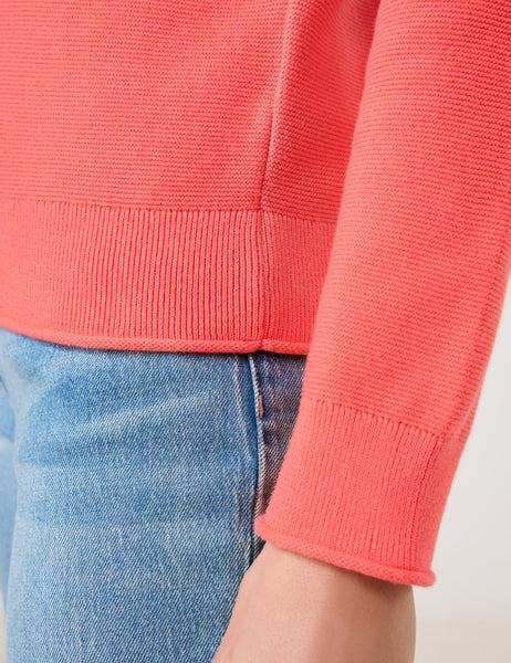 Cotton Knit with V-Neck