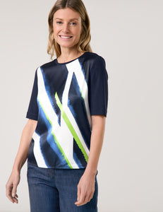 Satin-Front Top