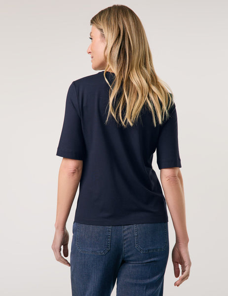 Satin-Front Top