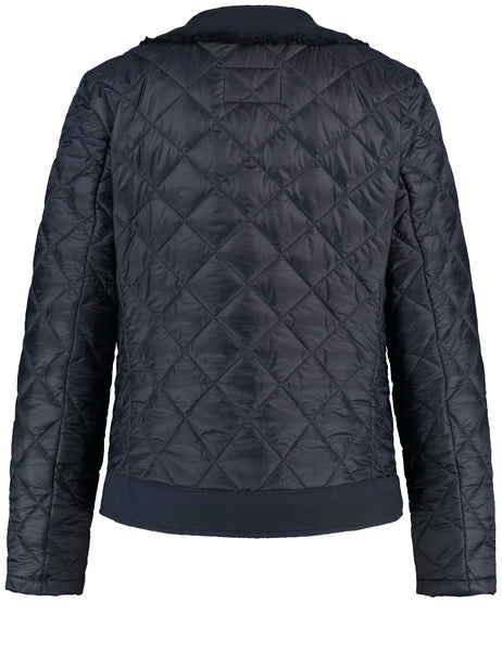 Jacket with Quilting in Navy