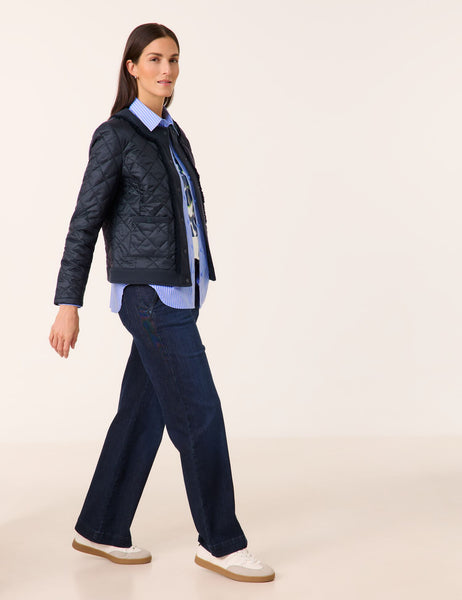 Jacket with Quilting in Navy